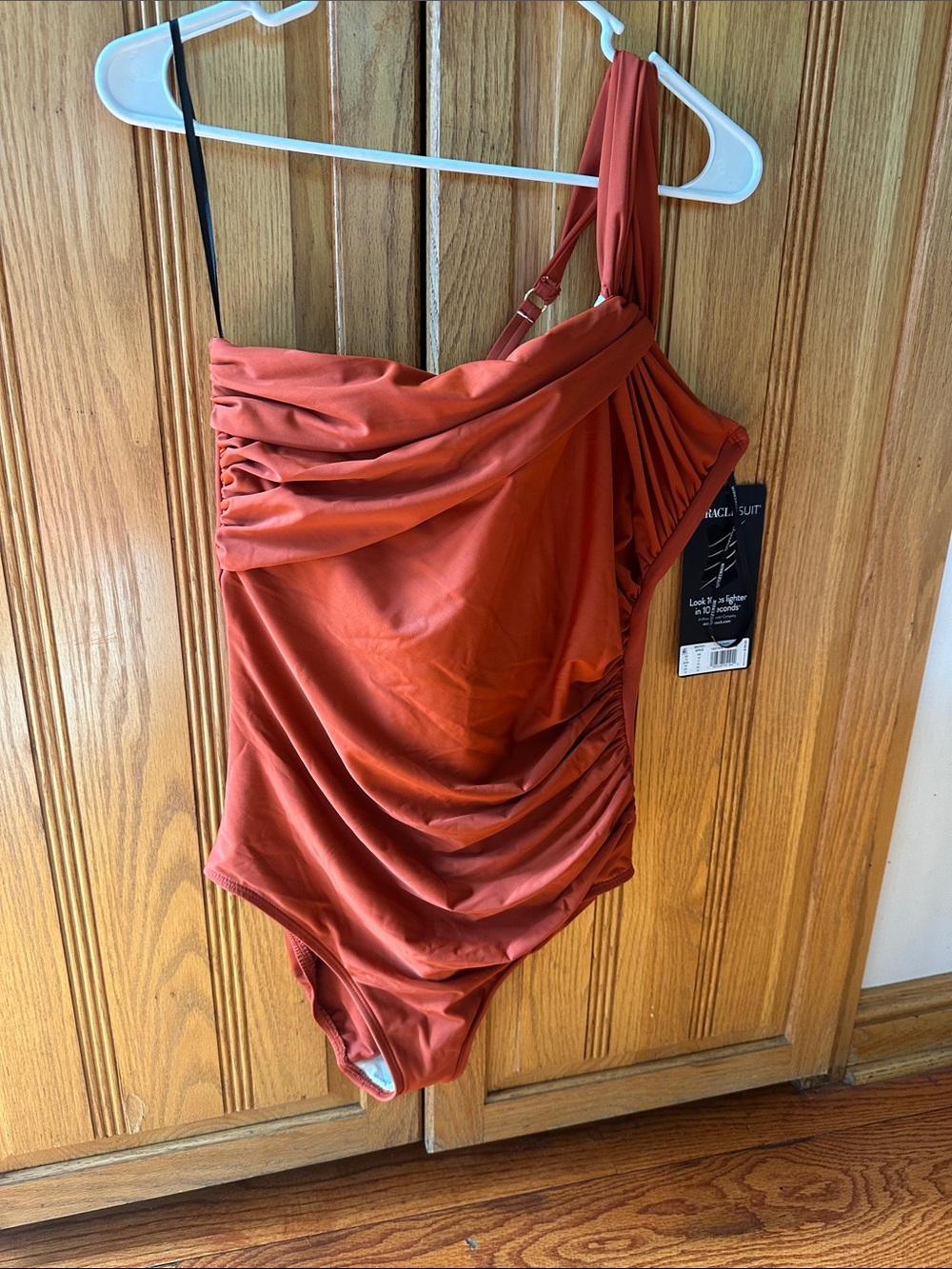 Miraclesuit Spice One-Shoulder Ruched Swimsuit